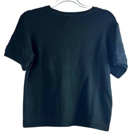 CHRLDR Black Block Pima Cotton Top XS - Picture 2 of 4